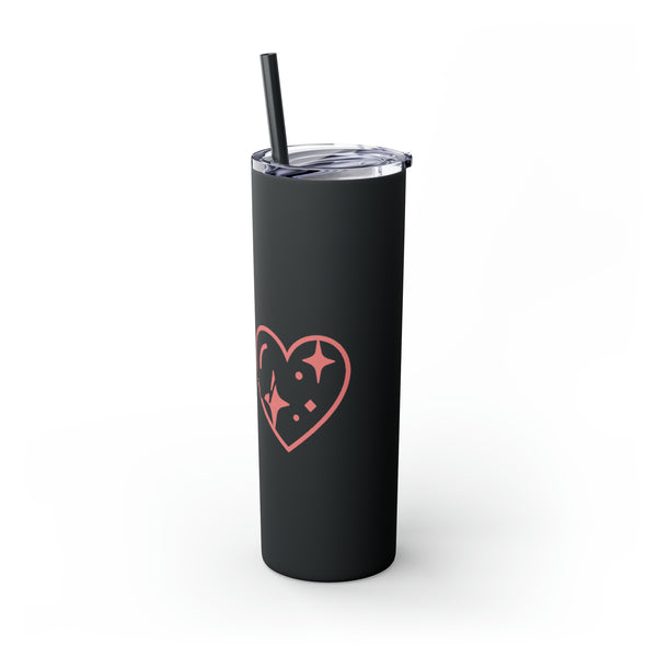 Queen Skinny Tumbler with Straw, 20oz