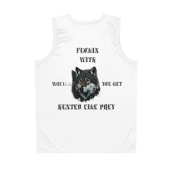 Hunted like Prey Basketball Jersey (AOP)