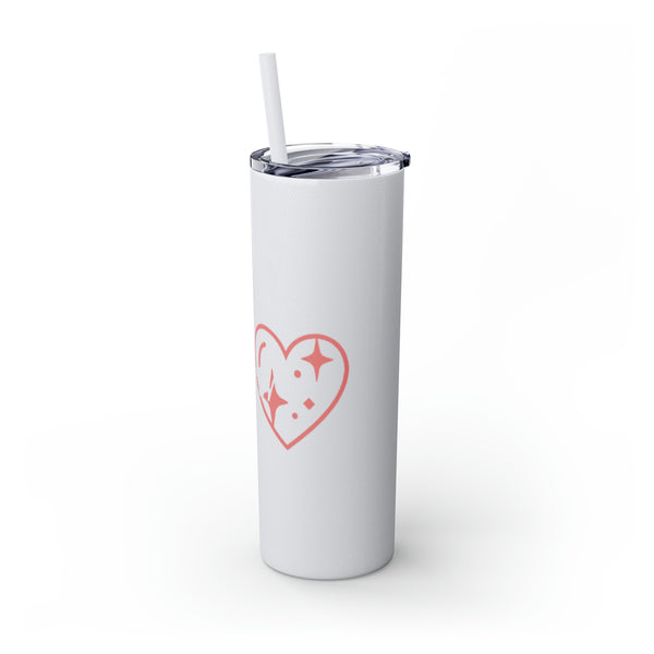 Queen Skinny Tumbler with Straw, 20oz