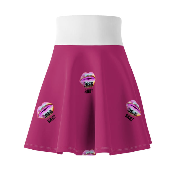 Kisses Babe Women's Skater Skirt (AOP)