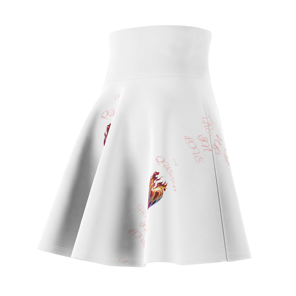 Queen Heart in Love Women's Skater Skirt (AOP)