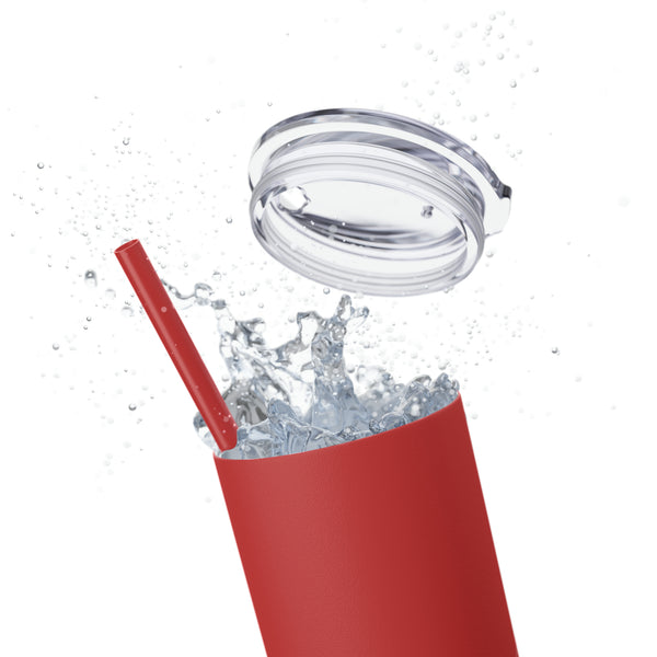 Queen Skinny Tumbler with Straw, 20oz