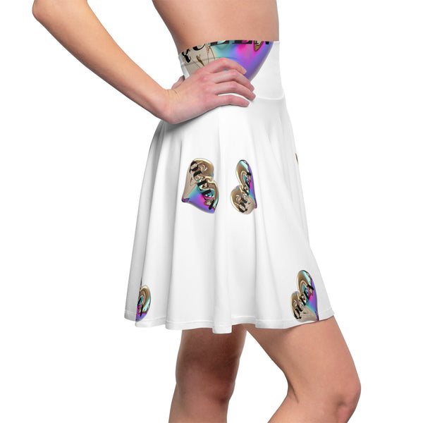 Queen Heart Women's Skater Skirt (AOP)