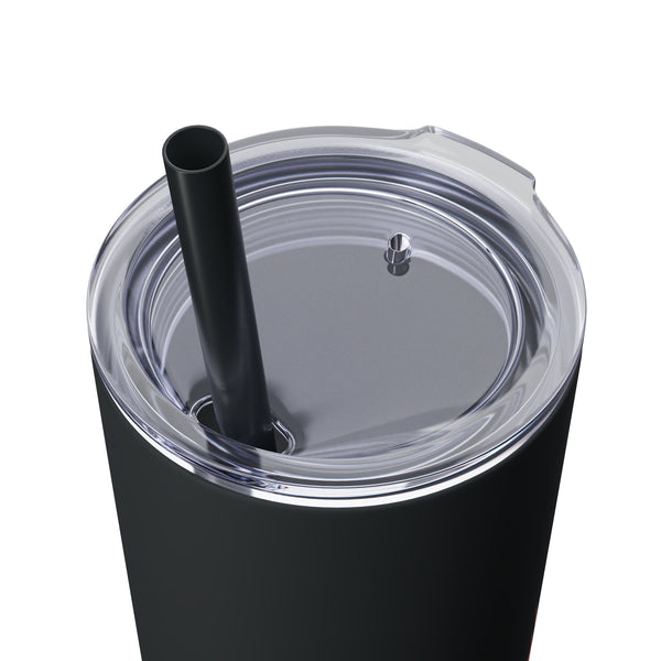 Queen Skinny Tumbler with Straw, 20oz