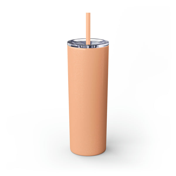 Kisses Babe Skinny Tumbler with Straw, 20oz