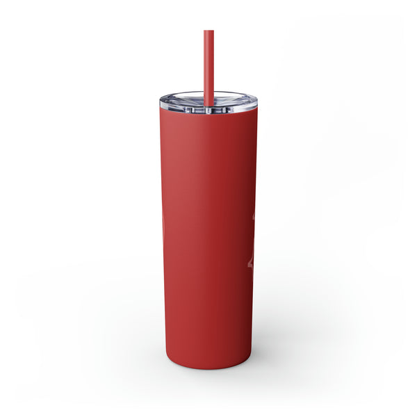 Queen Skinny Tumbler with Straw, 20oz