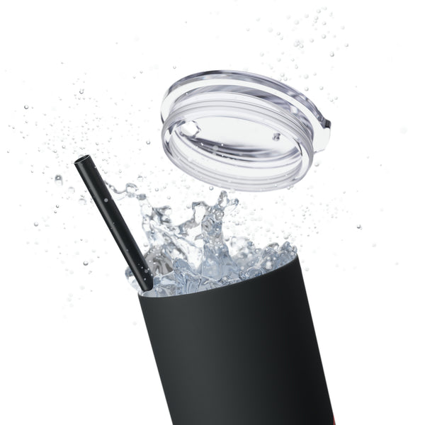 Queen Skinny Tumbler with Straw, 20oz