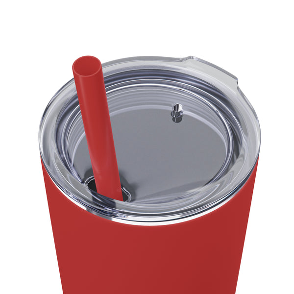 Queen Skinny Tumbler with Straw, 20oz