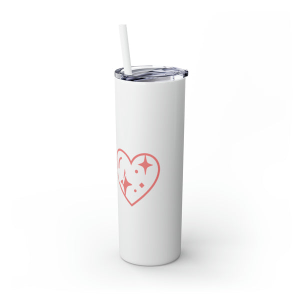 Queen Skinny Tumbler with Straw, 20oz