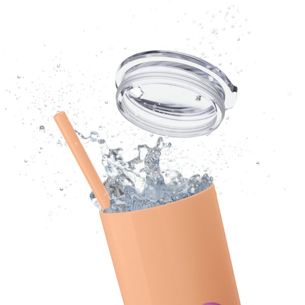 Kisses Babe Skinny Tumbler with Straw, 20oz