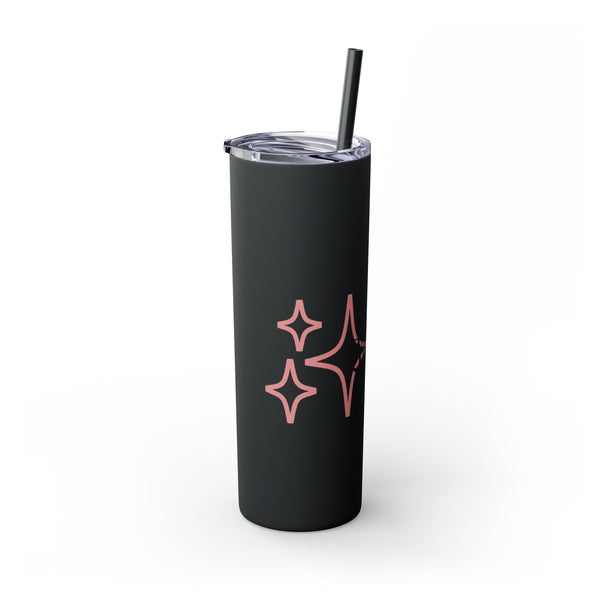 Queen Skinny Tumbler with Straw, 20oz