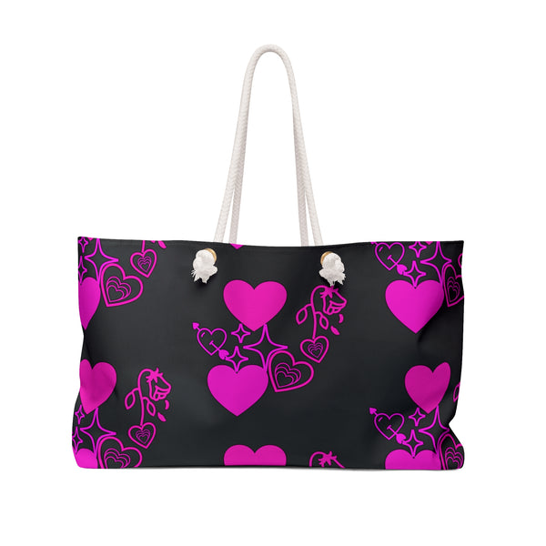 Hearts, Flower, and Stars Weekender Bag