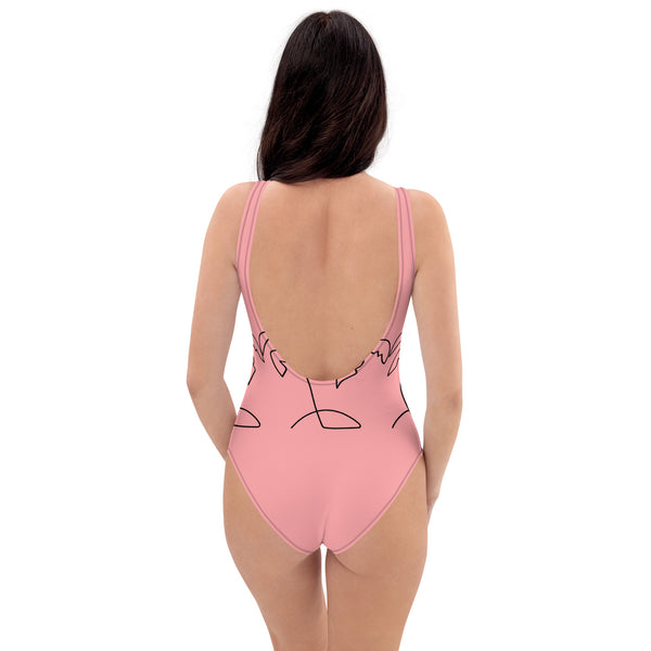 Palm Tree One-Piece Swimsuit