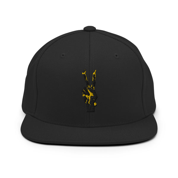 Yellow Peace Snapback Hat