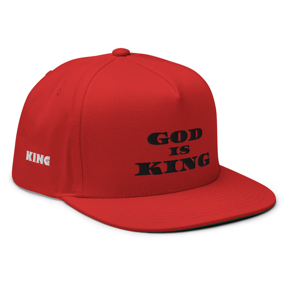 God is King Flat Bill Cap