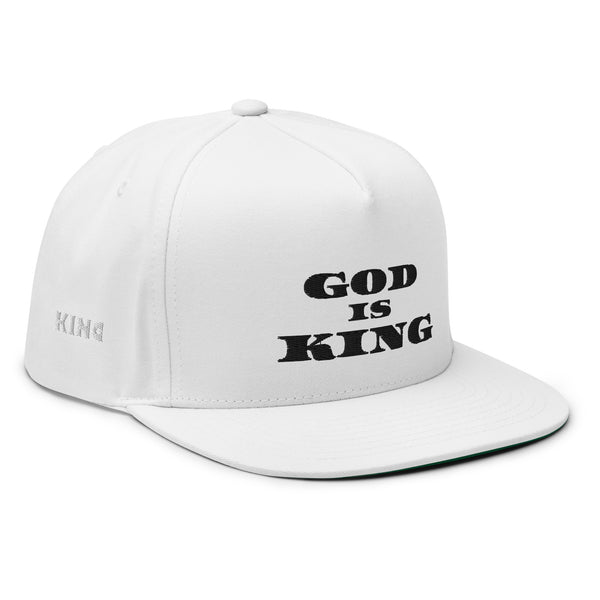 God is King Flat Bill Cap