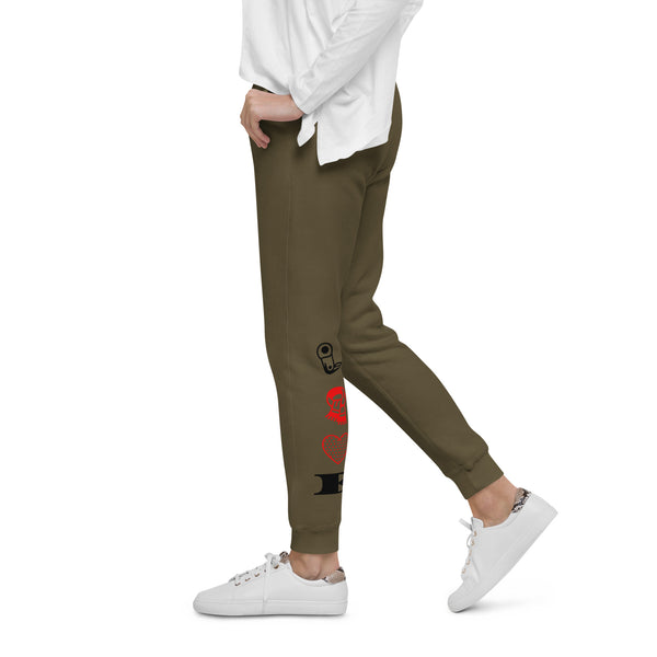 Fuck Love Unisex fleece sweatpants